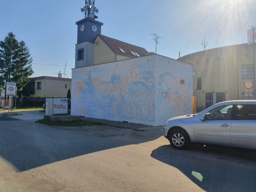 Mural v Miloslavove