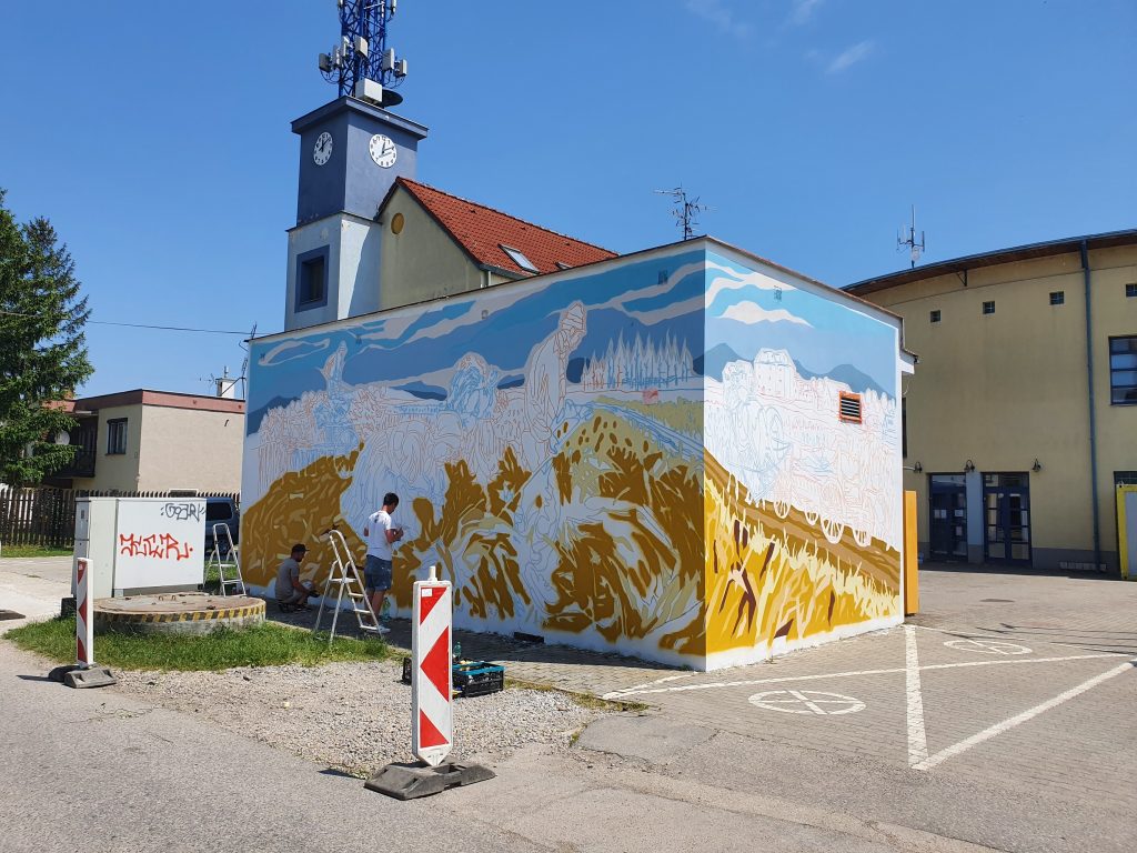 Mural v Miloslavove