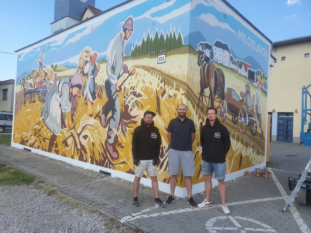 Mural v Miloslavove
