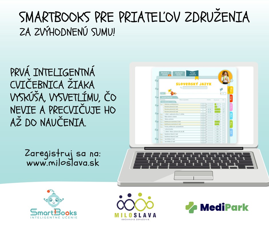 Inteligentná cvičebnica pre priateľov združenia - Smartbooks